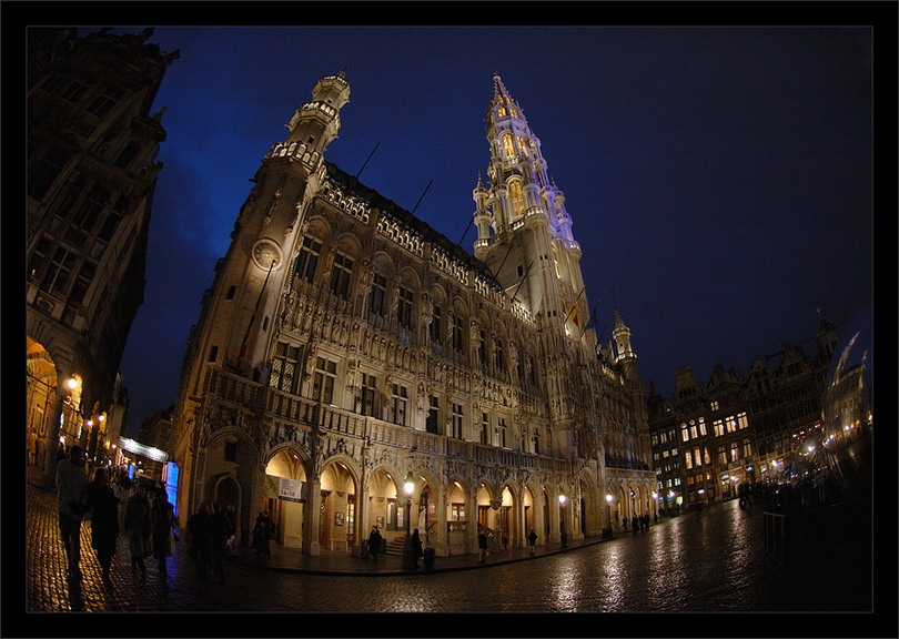 фото "Town hall, Brussels" метки: архитектура, пейзаж, ночь