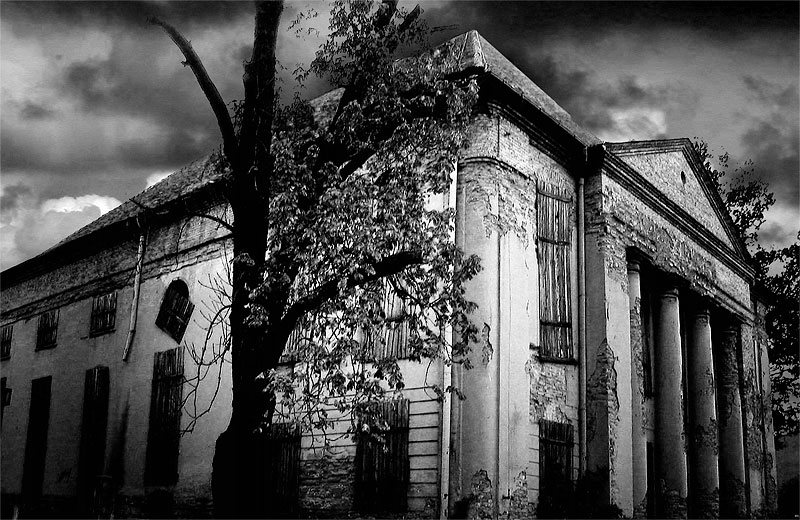 photo "Abandon" tags: black&white, architecture, landscape, 