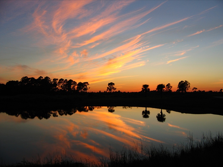 photo "Reflection" tags: landscape, clouds, sunset