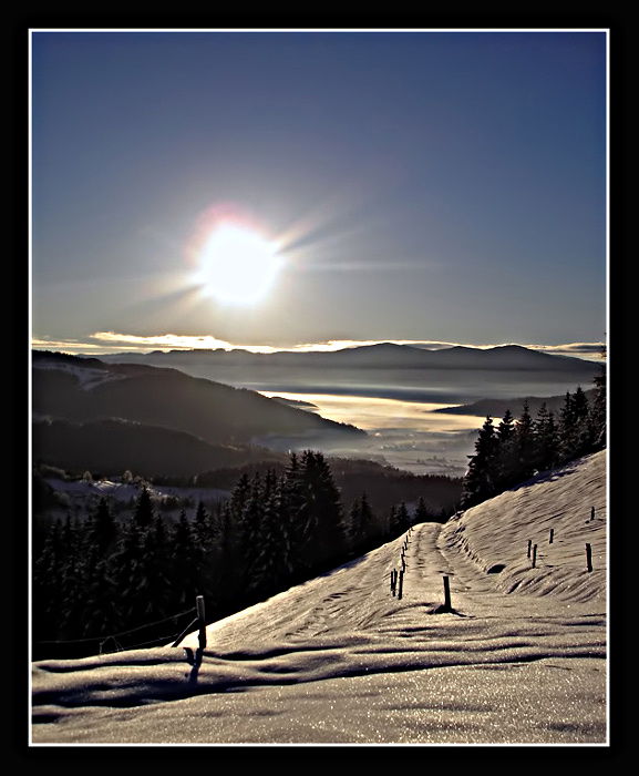 фото "early morning sun" метки: пейзаж, закат, зима