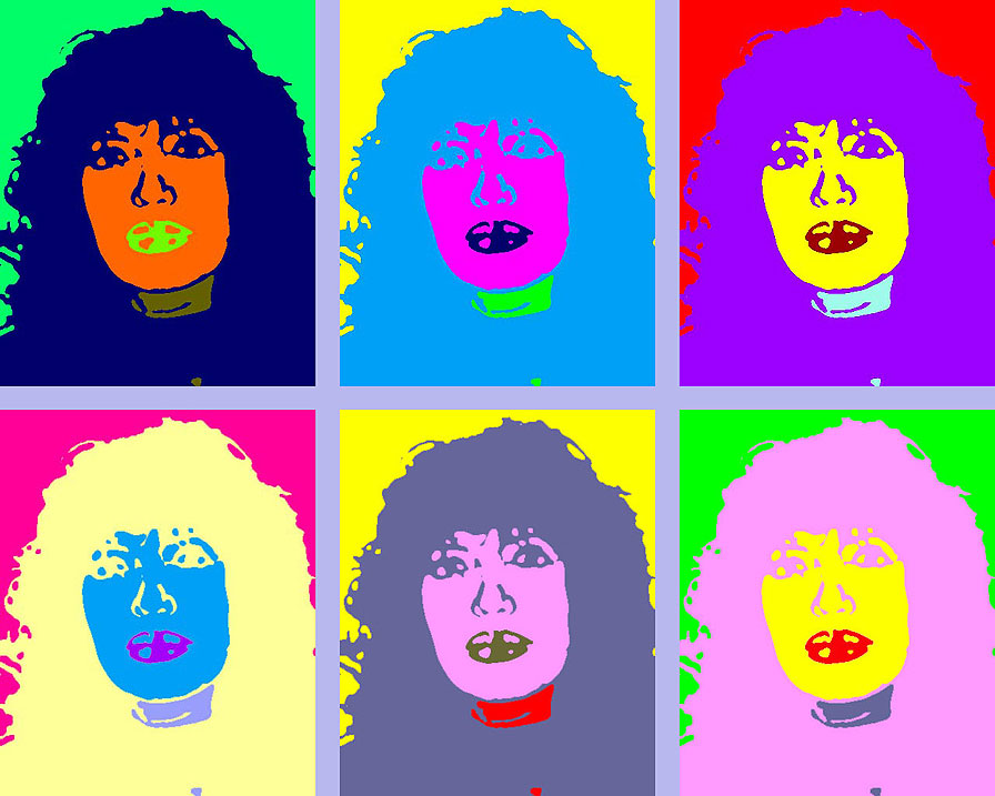 photo "Self Portrait a la Andy Warhol" tags: abstract, portrait, woman