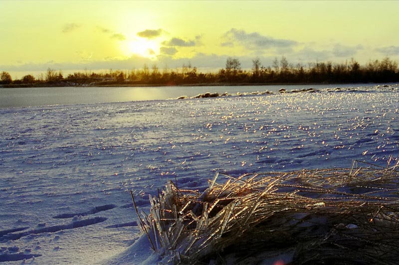 photo "Ice and ligth" tags: landscape, sunset, winter