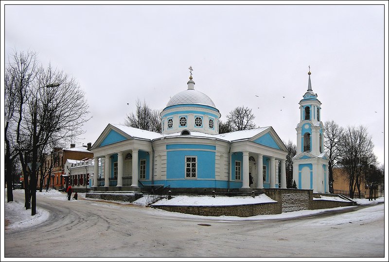 фото "Церковь Успения с Полонища. Псков." метки: архитектура, пейзаж, 