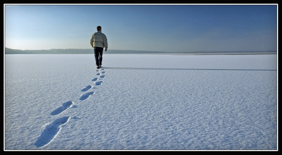фото "Winter Walk" метки: пейзаж, портрет, зима, мужчина