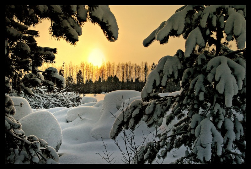 photo "Here comes the sun..." tags: landscape, winter