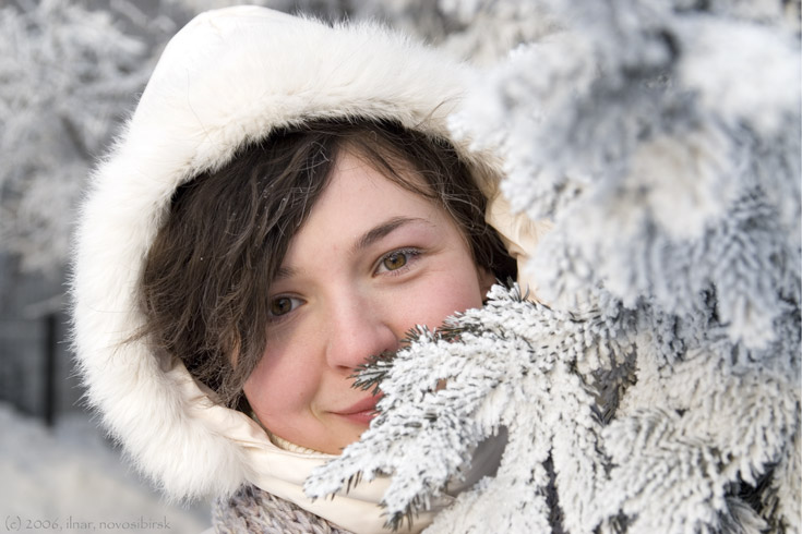 photo "photosession at temperature in -35 degrees" tags: portrait, woman