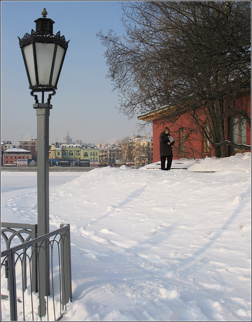 фото "Зимний фонарь." метки: архитектура, пейзаж, зима