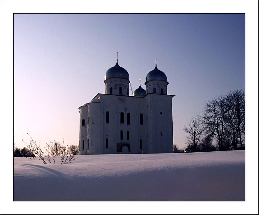 фото "В.Новгород. Юрьев монастырь" метки: архитектура, пейзаж, 