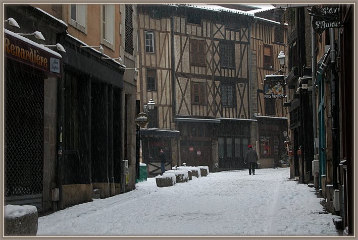 photo "Rue de la Boucherie" tags: architecture, landscape, winter