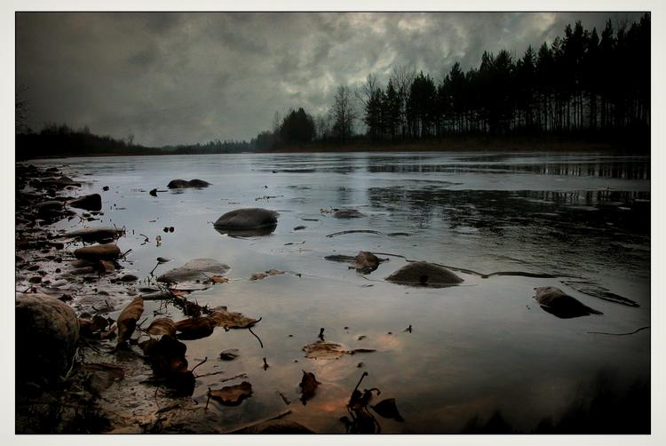 photo "cold river" tags: landscape, autumn, water