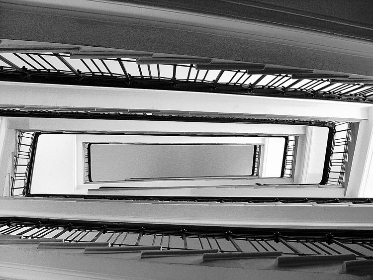 photo "Spiral" tags: abstract, black&white, 