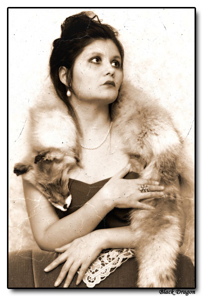 photo "Portrait with a fox" tags: portrait, genre, woman