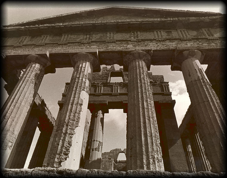 photo "Greek Temple Agrigento, Sicily" tags: architecture, travel, landscape, Europe