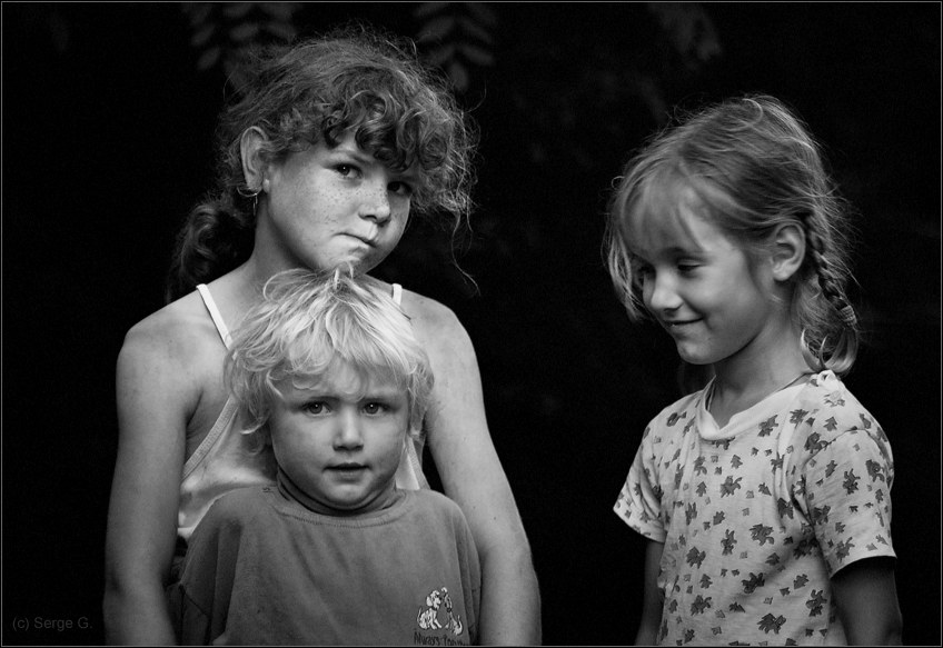 photo "***" tags: portrait, black&white, children