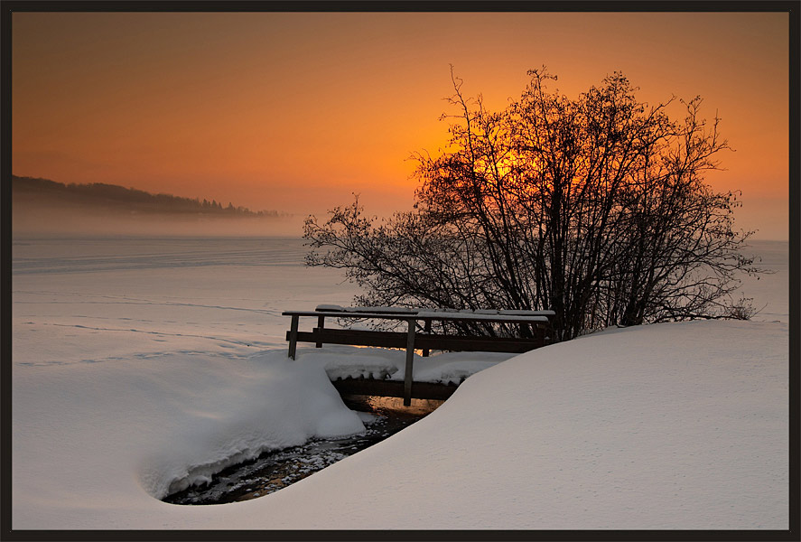 photo "Here Comes the Sun!" tags: landscape, sunset, winter