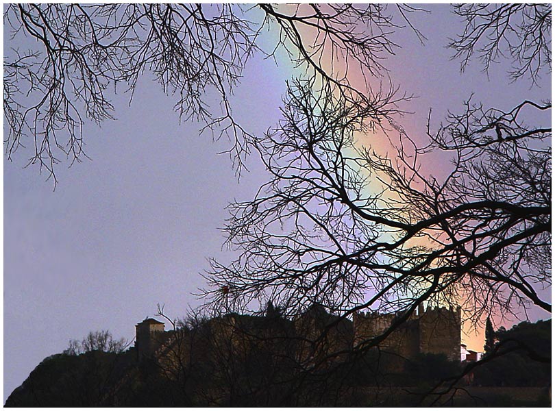 фото "Rainbow over the castle" метки: архитектура, пейзаж, облака