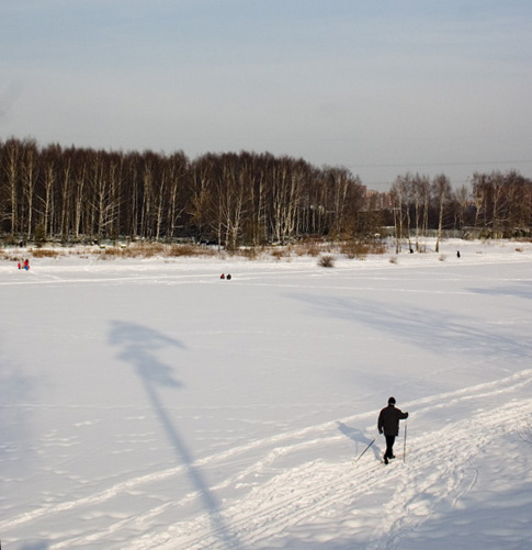photo "The skier" tags: landscape, winter