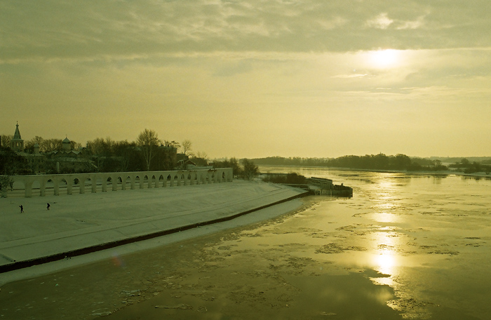 фото "Волхов" метки: пейзаж, вода, зима