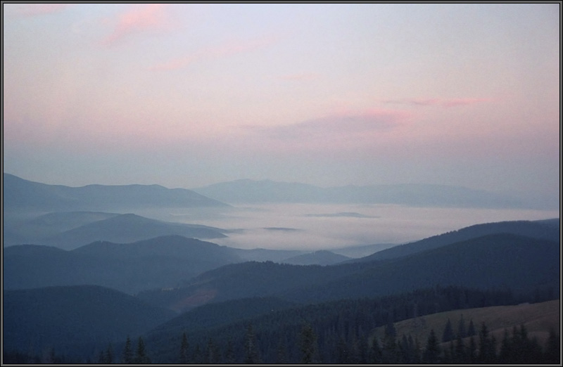 photo "Morning calmness" tags: landscape, mountains, sunset