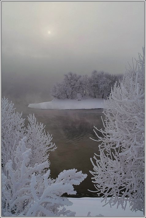 фото "Утро у реки" метки: пейзаж, вода, зима