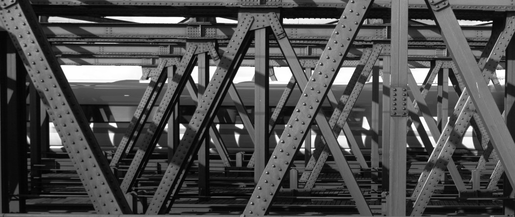фото "On the bridge" метки: черно-белые, панорама, 