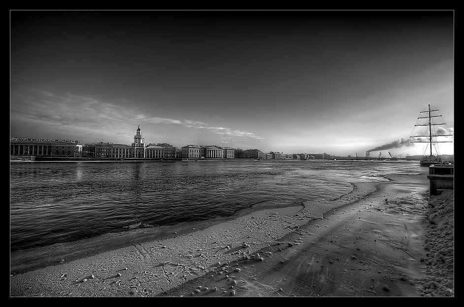 фото "***" метки: пейзаж, черно-белые, закат
