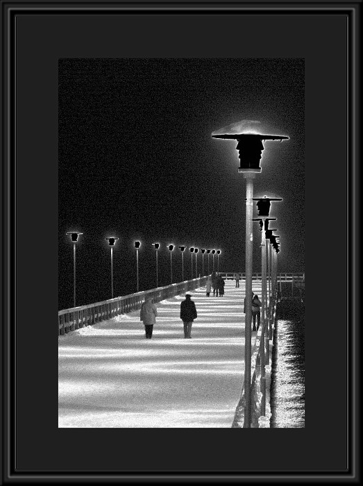 photo "Walk among black lanterns" tags: landscape, black&white, winter