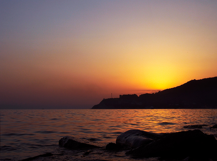 photo "sea" tags: landscape, sunset