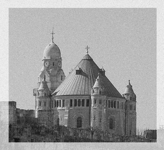 photo "Old Armenian church." tags: architecture, black&white, landscape, 