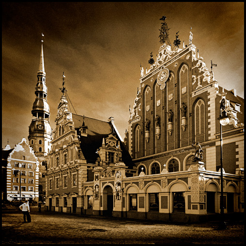 photo "About Riga..." tags: black&white, architecture, landscape, 