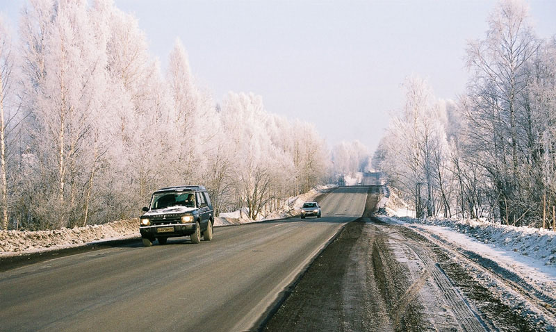 photo "The Winter Highway" tags: landscape, winter