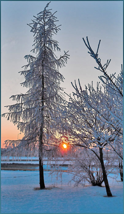 фото "Перед ночью" метки: пейзаж, зима