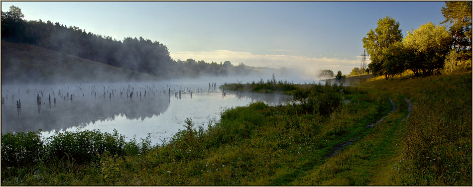 фото "Утро на Студёном пруду" метки: пейзаж, вода, лес