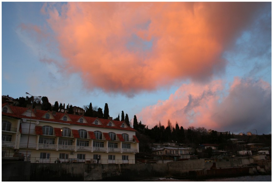 фото "Orange cloud" метки: пейзаж, закат, облака