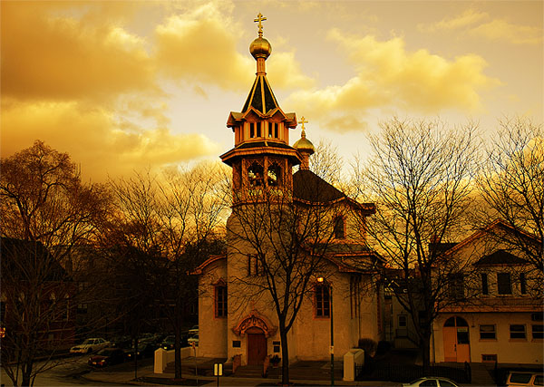 photo "Holy Trinity Cathedral" tags: architecture, landscape, sunset