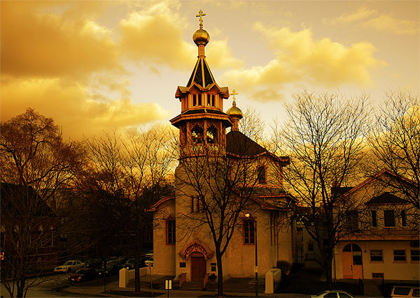 фото "Holy Trinity Cathedral" метки: архитектура, пейзаж, закат