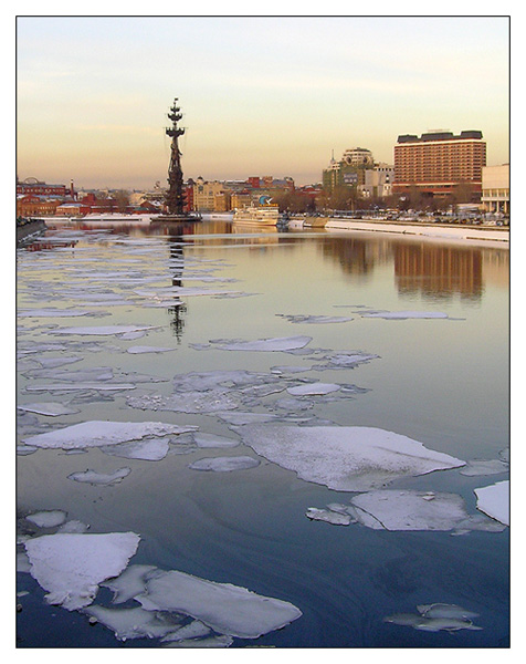 photo "The Moscow ice drift." tags: landscape, spring, water
