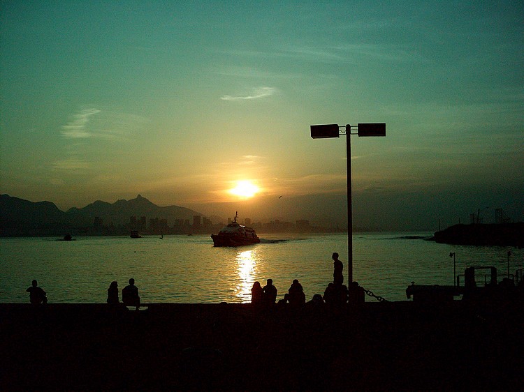 photo "Guanabara bay, late afternoon" tags: landscape, sunset, water
