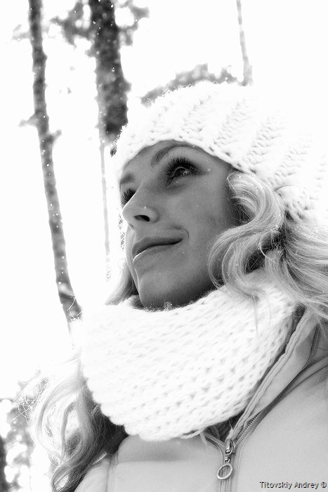 photo "Face of winter" tags: portrait, black&white, woman