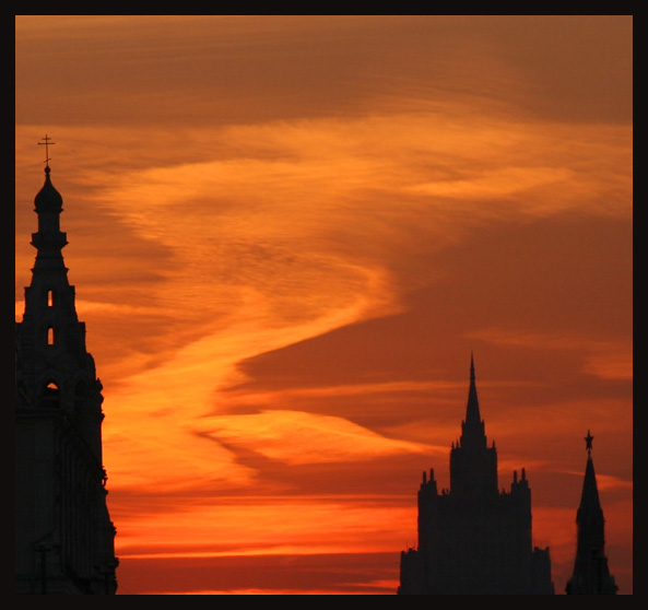 photo "Moscow sunset can be beautiful" tags: landscape, 