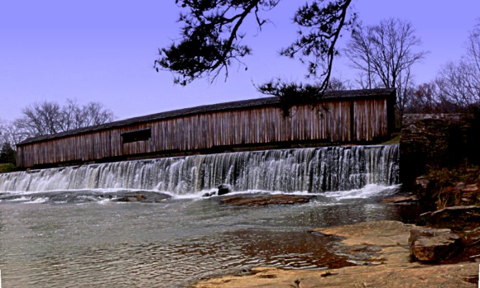 фото "Covered Bridge" метки: пейзаж, путешествия, Северная Америка, вода