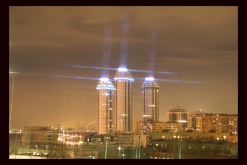 photo "Sharpen lights of a large city." tags: genre, 