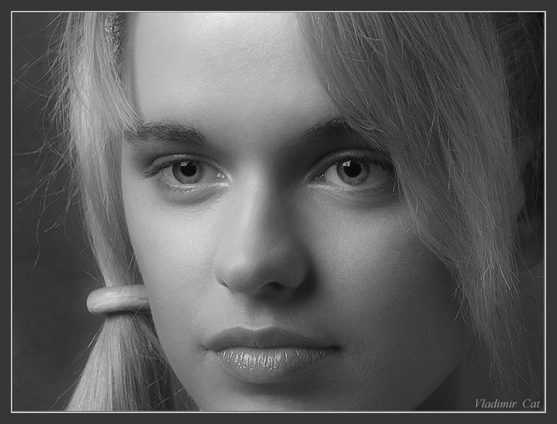 photo "Viktoriya" tags: portrait, black&white, woman