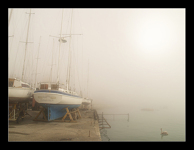 photo "Warm mist" tags: landscape, water