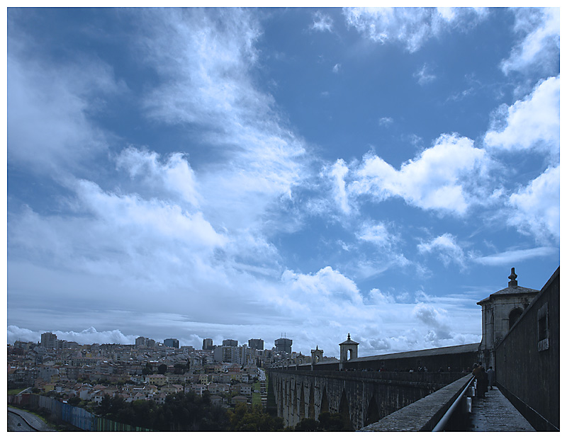 photo "The Aqueduct" tags: architecture, landscape, clouds