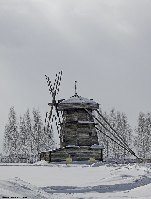 фото "Мельница" метки: архитектура, пейзаж, зима