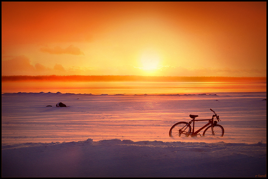 photo "About eternal wanderings..." tags: landscape, sunset, winter