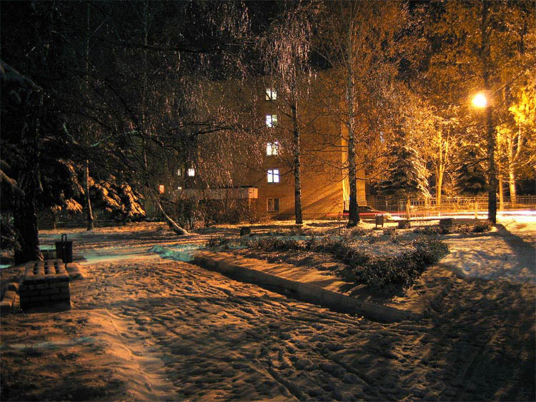 фото "Сквер в ночи" метки: пейзаж, ночь