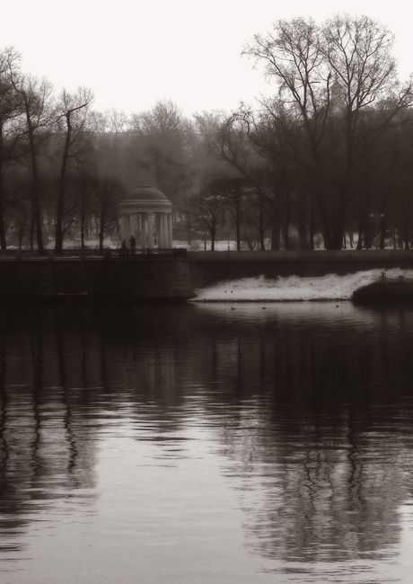 photo "spring breath 1" tags: landscape, black&white, spring