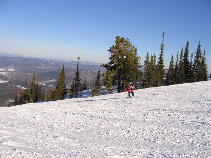 photo "Snowboarding in Siberia" tags: landscape, sport, mountains